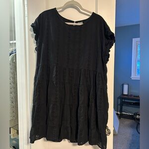 ARULA Black Eyelet Blouse